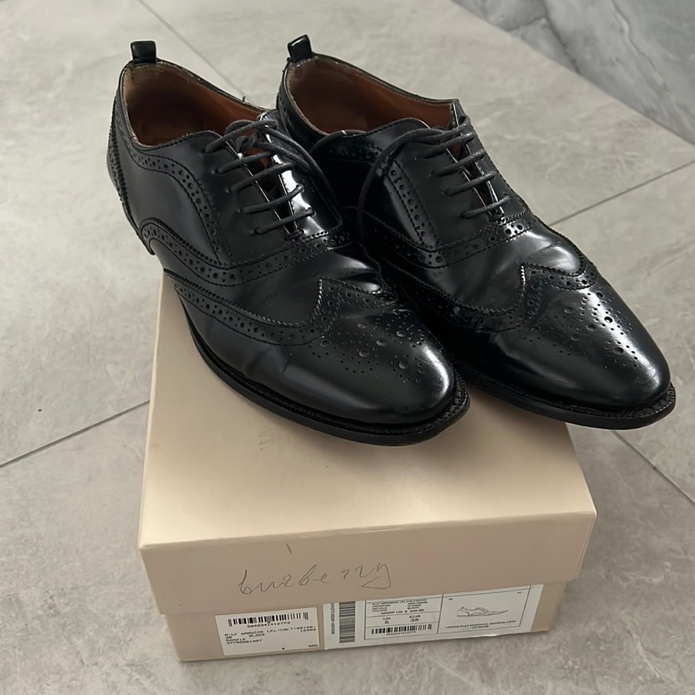 Burberry lace up boots